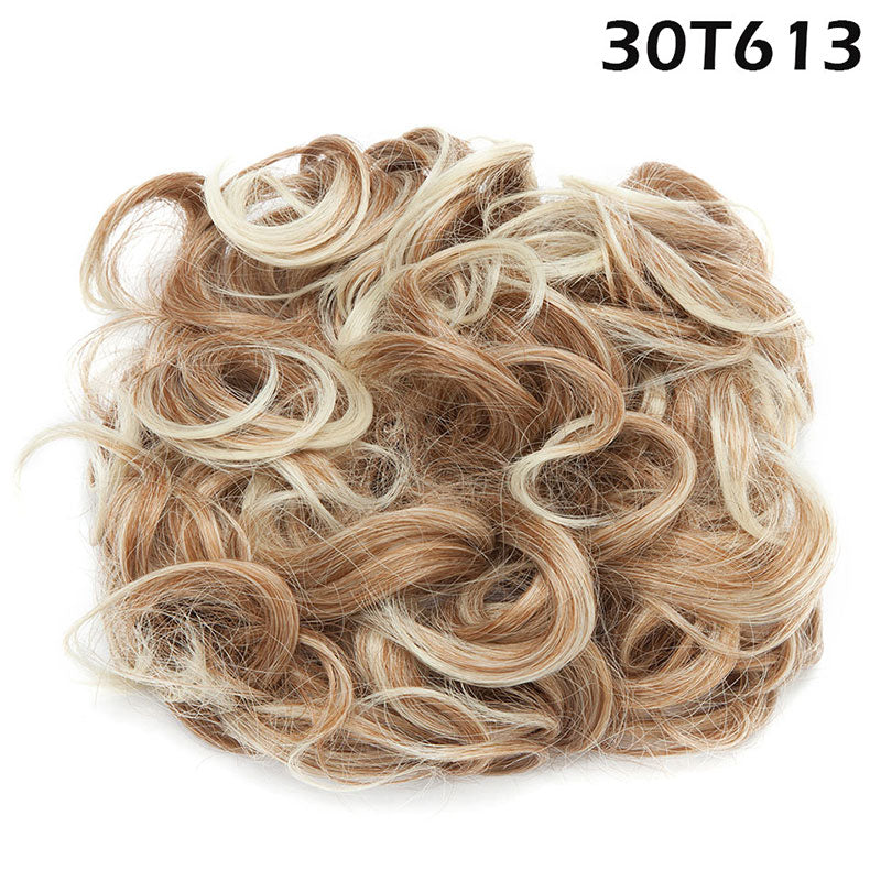 HAIRRO Large Comb Clips In Curly Hair Extension Synthetic Hair Pieces Chignon Women Updo Cover Hairpiece Extension Hair Bun