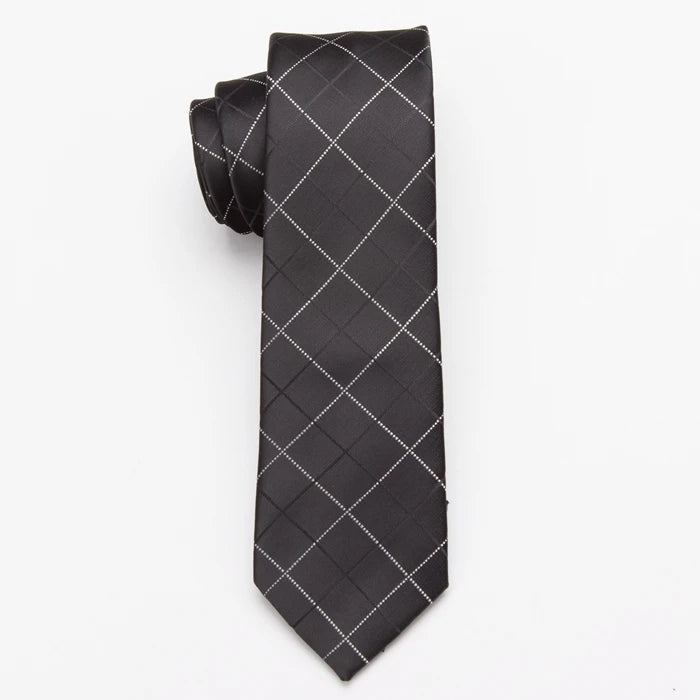 XGVOKH 20 Style Neck Tie Men Skinny necktie wedding ties Polyester Black Dot fashion Mens Business Bowtie Shirt Accessories