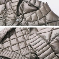 SEDUTMO Winter Women Down Jackets Ultra Light Duck Down Coat Short Puffer Jacket  Autumn Parkas ED039