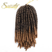 Saisity Ombre Synthetic Hair Extension Crochet Spring Twist Crochet Braiding Hair Jamaica Bounce Twist