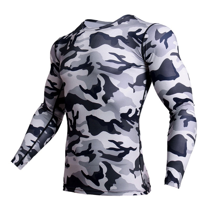 Men&#39;s Fitness Running Tights Gym training pants Camouflage Tracksuit Compression pants Jogging clothing leggings rashgard men