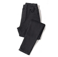 Women  Jeans for Curvy  Elastic Waist Stretchy Denim Pants Tummy Control Mom Jeans 4XL ouc551