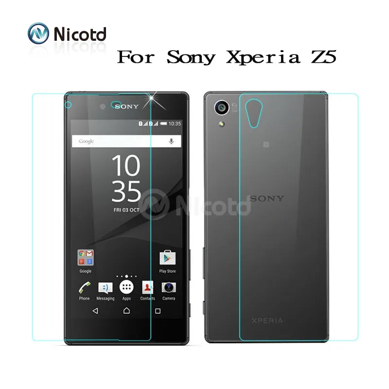 2pcs/Lot Front+Back Tempered Glass For Sony Xperia Z5 Premium Z1 Z3 Z5 Compact Screen Protector For Sony Xperia Z Z1 Z2 Z3 Z4 Z5