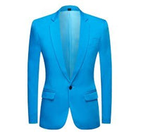Mens Casual Colourful Blazers Autumn Spring Fashion Slim Suit Jacket Men Blazer Masculino Clothing Homme M~5XL