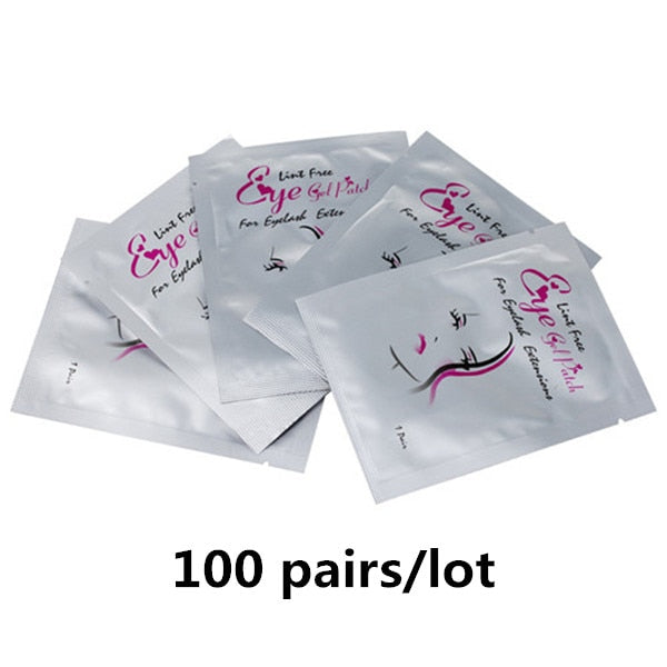 50/100 Pairs Eyepatch for Eyelash Extension Individual Pads Silk Eye Patches Under Eye Pads Lash Eyelash Extension Patches