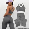 Women Seamless Suit Sportswear Sport Bra and Pants Booty Scrunch Tights Yoga Clothes High Elastic Gym Set Fitness Workout