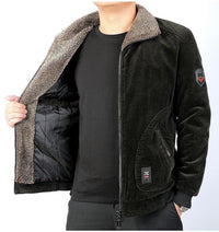2022 Winter Jacket Men Cotton Padded Warm Loose Parka Coat Casual Corduroy Jacket