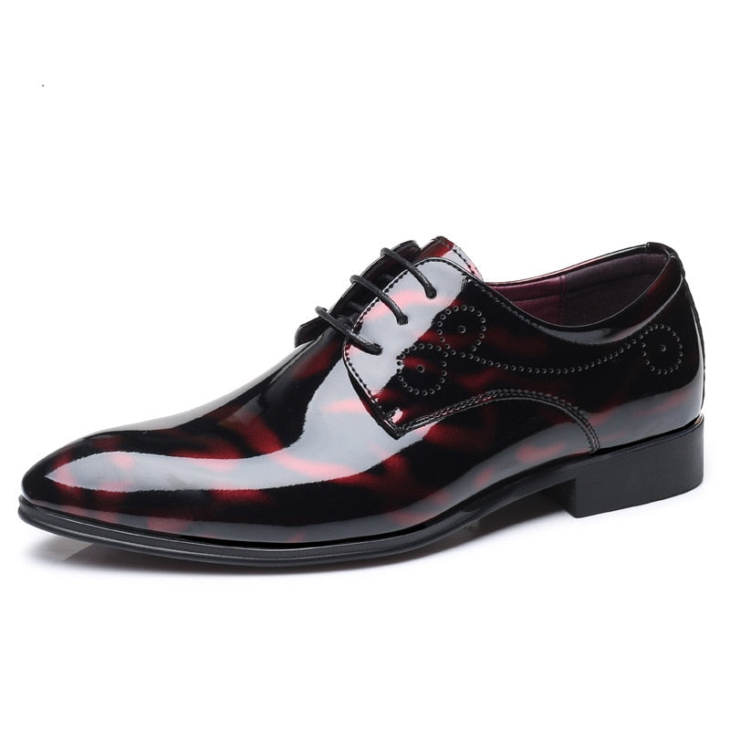 Patent Leather Oxford Shoes For Men Dress Shoes Men Formal Shoes Pointed Toe Business Wedding Plus Size  men dress shoe