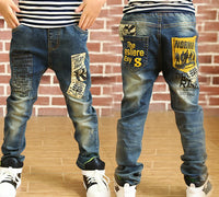 IENENS Boys Jeans Pants Child Denim Long Pants Spring Autumn Clothes 4-11 Years Kids Casual Trousers Young Boy Stretch Jeans