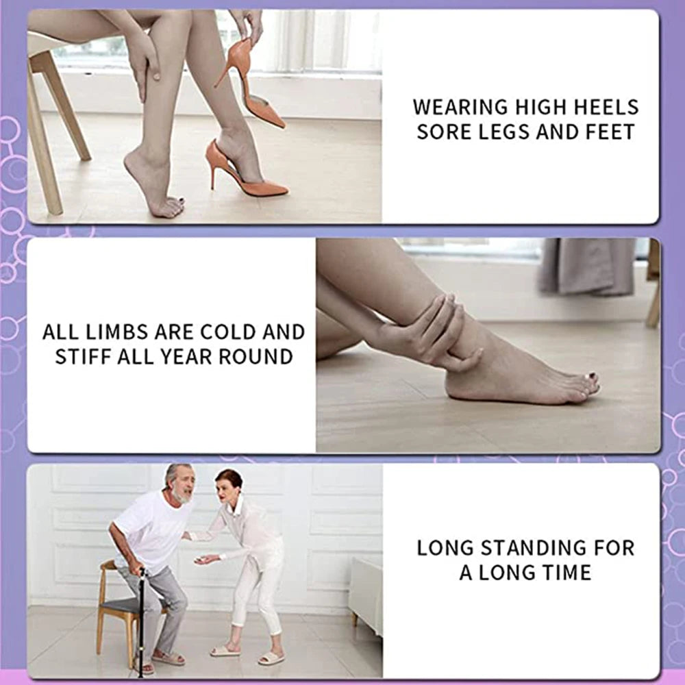 Electric Remote Control Foot Massager EMS Foot Massager Foot Leg Circulation Booster Portable Massage Foot Pad USB Rechargeable