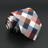 Fashion Polyester Necktie For Men Business Meeting Formal Striped Dot Floral 8cm Jacquard Tie Daily Wear Cravat Suit Accessories