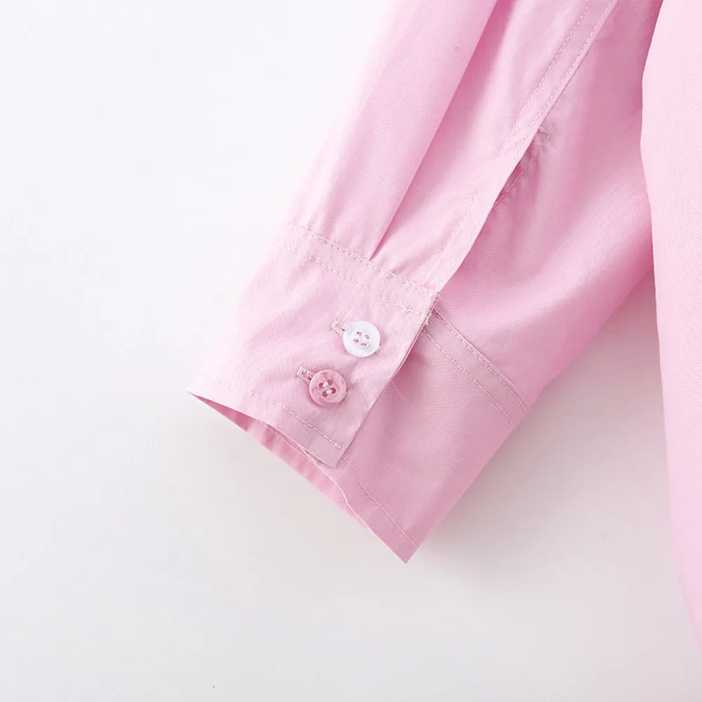 PB&ZA Women 2026 Spring New Fashion Cotton Lapel Poplin Loose Blouses Vintage Long Sleeve Female Shirts Blusas Chic Tops