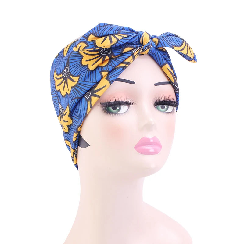 New Hair bands African Pattern Print Knotted Style Headband For Women Sport Yoga Salon Make Up Hair Wrap Fashion Accessories