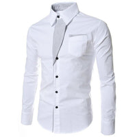 Men Shirts Long Sleeve Button up Shirt Top Shirts Muscular body chemise homme 2023