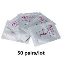 50/100 Pairs Eyepatch for Eyelash Extension Individual Pads Silk Eye Patches Under Eye Pads Lash Eyelash Extension Patches