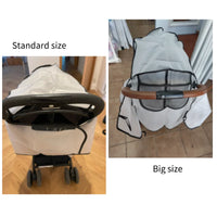 EVA Baby Stroller Accessories Waterproof Rain Cover Transparent Wind Dust Shield Zipper Open For Pushchairs Raincoat