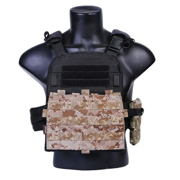 Emersongear Tactical Front MOLLE Panel For Detachable Modular Pouch Plate Bag For AVS JPC Vest Plate Carrier Airsoft Hunting