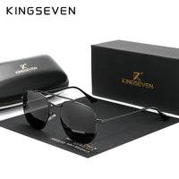 KINGSEVEN Men&#39;s Glasses Polarized Steampunk Round Sunglasses Men Retro Women Sun Glasses For Men Vintage Style