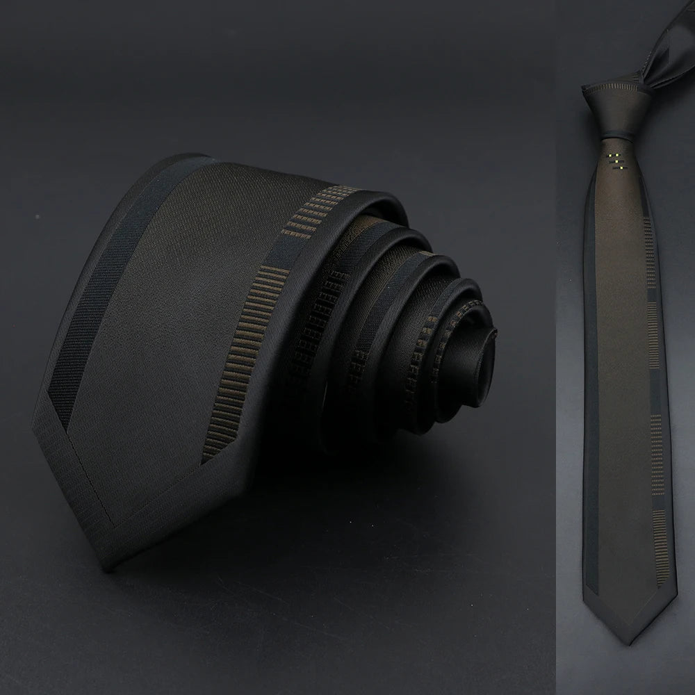 Skinny 6cm Ties For Men Wedding Dress Necktie Floral Paisley Patchwork Black Blue Tie Business Slim Shirt Accessory Gift Cravate