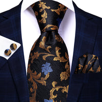 Hi-Tie Blue Business Solid 100% Silk Men's Tie NeckTie 8.5cm Ties for Men Formal Luxury Wedding High Quality Gravata