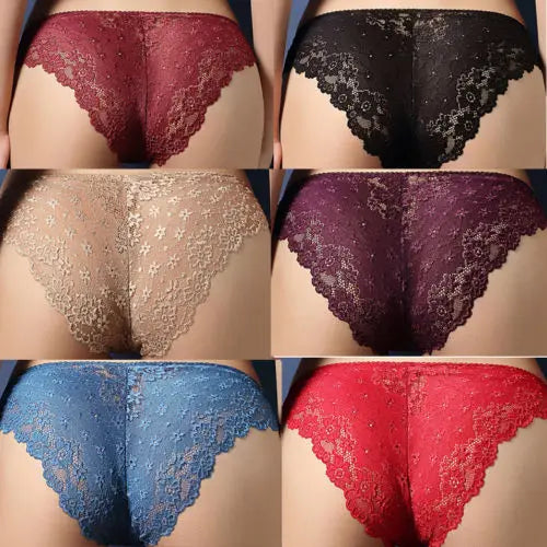 New Fashion Sexy Lace Underpants Women 8 colors Knickers Stylish Briefs Soft Lady Casual Underwear Shorts Panties