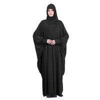 Dromiya Muslim Women Full Cover Prayer Garment Hijab Long Maxi Dress Abaya Kaftan Robe Overhead Arab Middle East Maxi Gown Islam