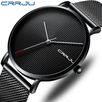 Men Watches Men&#39;s Quartz Wristwatches Male Clock CRRJU Top Brand Luxury Relogio Masculino Wrist Watches Meski For Sports