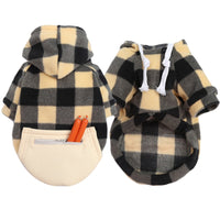 Winter Warm Pet Dog Clothes Soft Wool Dog Hoodies Outfit For Small Dogs Chihuahua Pug Sweater Clothing Puppy Cat Coat Jacket