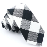 Fashion Plaid Tie For Men Women Colorful Skinny Cotton Necktie For Wedding Bussiness Casual Man's Neckties Suits Flower Cravat