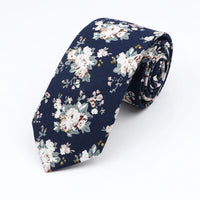 New Floral Elegant Tie For Men Women 100% Cotton Beautiful Flower Paisley Necktie Narrow Skinny Cravat Wedding Casual Corbatas