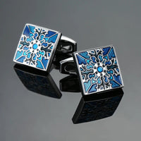 Classic French shirt Cufflinks High quality hand painted red blue black enamel button metal men's clothing accessories jewelry