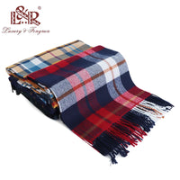 2022 Autumn Winter Women Cashmere Unisex Scarf Foulard Plaid Men Male Scarves Fashion Casual Scarfs Men Luxury Bufandas Hombre