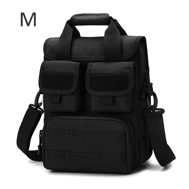 Men Tactical Handbag Laptop Military Bag Shoulder Crossbody Bags Camouflage Molle Hunting Camping Hiking Sports Outdoor XA318D