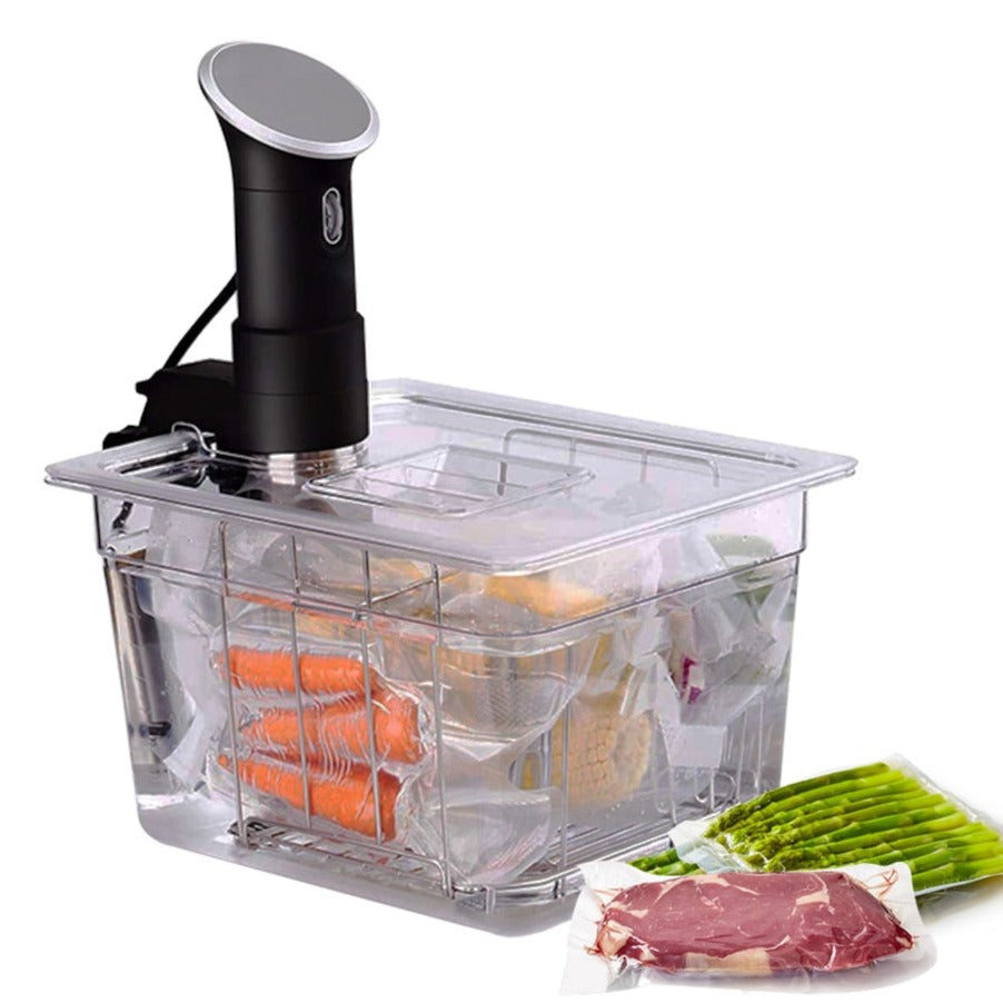 Stainless Steel Sous Vide Rack and 11L Sous Vide Cooker Containers Detachable Dividers Separator for Immersion Circulators