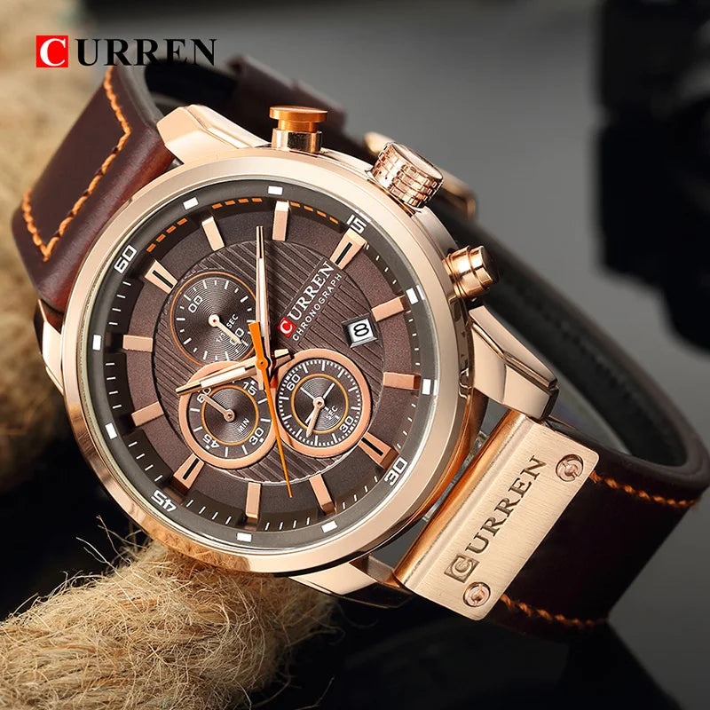 Top Brand Luxury Chronograph Quartz Watch Men Sports Watches Military Army Male Wrist Watch Clock CURREN relogio masculino