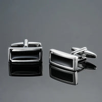 Classic French shirt Cufflinks High quality hand painted red blue black enamel button metal men's clothing accessories jewelry