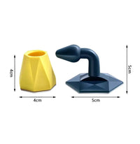 Non-punch Silicone Door Stopper Touch Toilet Wall Absorption Door Plug Wall-mounted And Floor-standing Anti-bump Door Holder