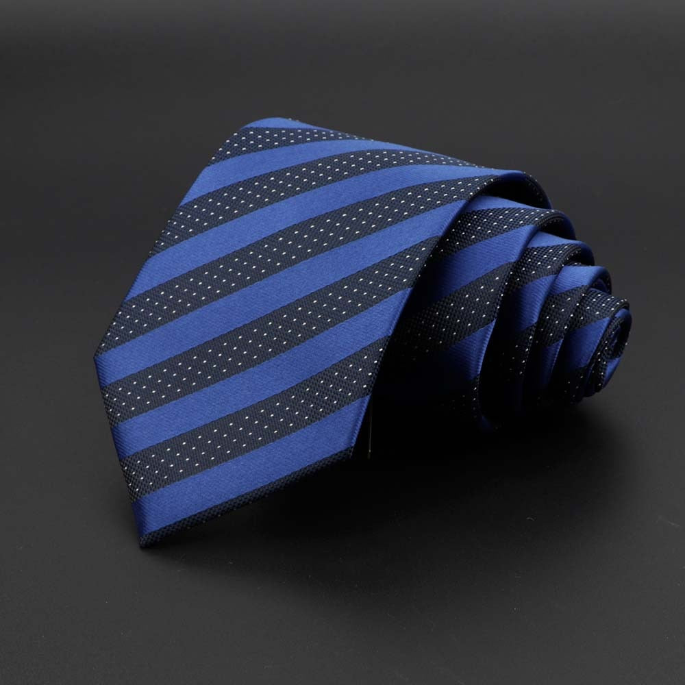 New Men&#39;s Tie Classic Solid Color Stripe Flower Floral 8cm Jacquard Necktie Accessories Daily Wear Cravat Wedding Party Gift