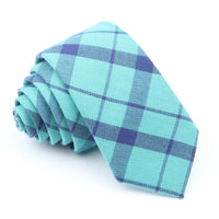 Fashion Plaid Tie For Men Women Colorful Skinny Cotton Necktie For Wedding Bussiness Casual Man's Neckties Suits Flower Cravat