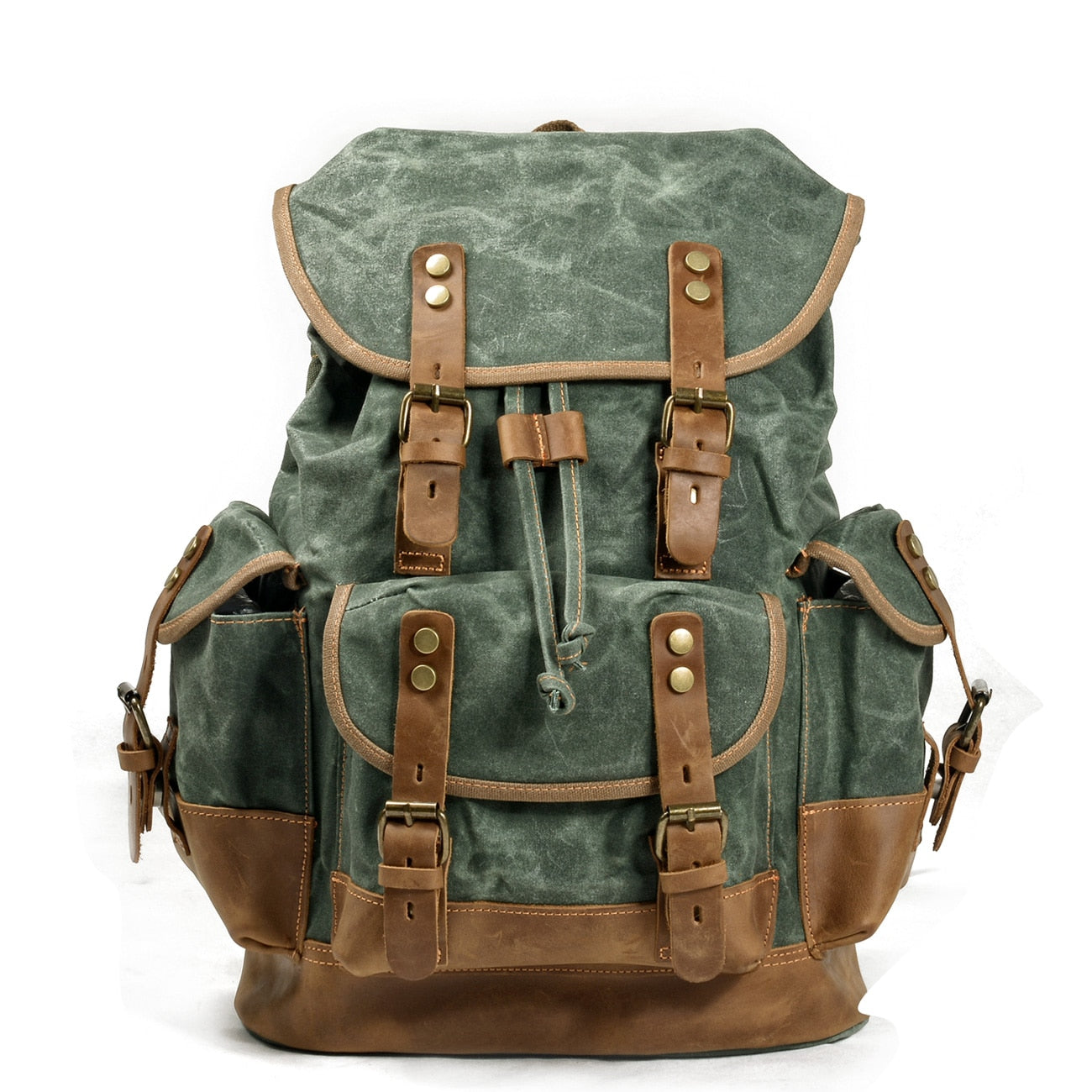 Waterproof Waxed Canvas Backpack Men Backpacks Leisure Rucksack Travel School Bag Laptop Bagpack men vintage shoulder bookbags