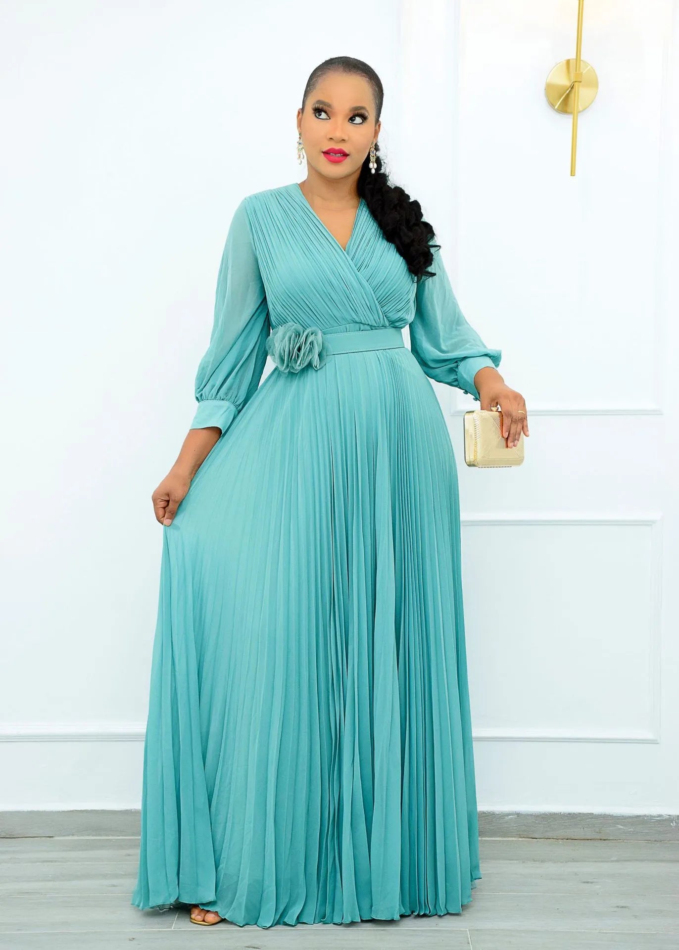 green emerald velvet dress Mint Green Plus Size Prom Gowns,Tulle Plus Size Prom Gown,Sweetheart Plus Size Gowns,PD00326, US20W / Royal Blue main image 0