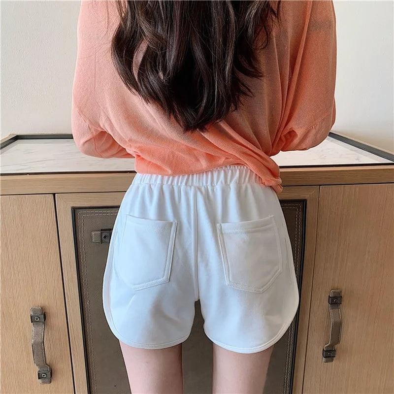 Casual Shorts Women Stylish S-3XL Simple Solid Basic Classic Sexy Breathable Trousers Female A-line Ins Fashion Loose 5 Colors