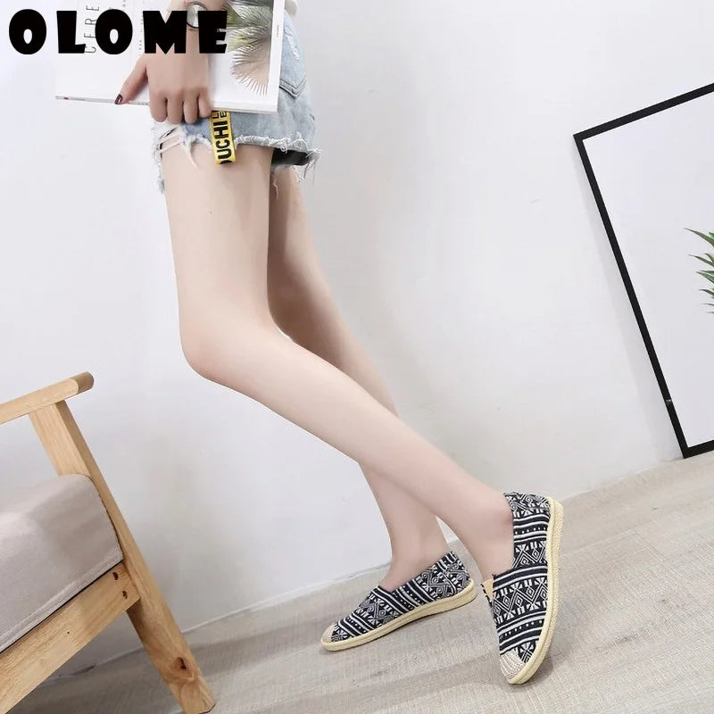 Flat Shoes Women Sneakers Women 2019 Spring New Casual Single Lazy Shoes Female Fisherman Female Ladies Shoes Espadrilles