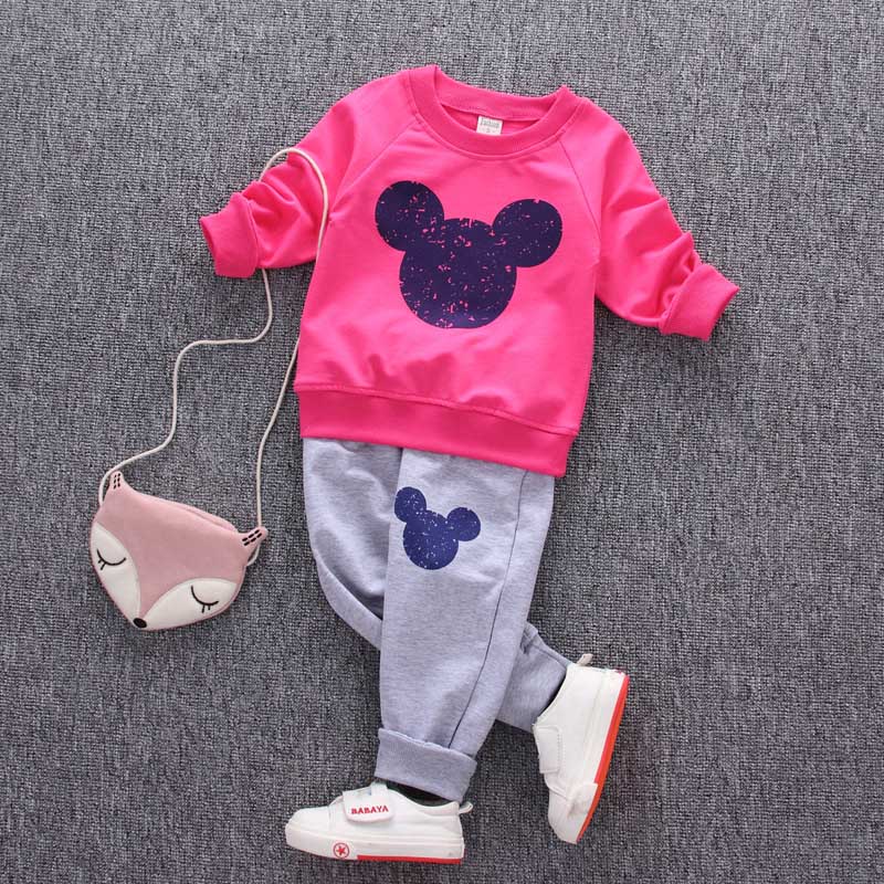Baby Girls Clothing Set 2019 Winter Fashion Children Clothes Kids Toddler Sport Suit Cotton Tracksuit Clothes For 1 2 3 4 Years