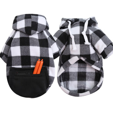 Winter Warm Pet Dog Clothes Soft Wool Dog Hoodies Outfit For Small Dogs Chihuahua Pug Sweater Clothing Puppy Cat Coat Jacket