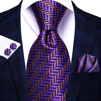 Hi-Tie Blue Business Solid 100% Silk Men's Tie NeckTie 8.5cm Ties for Men Formal Luxury Wedding High Quality Gravata