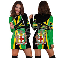 Tessffel NewFashion Country Reggae Jamaica Lion Emblem Retro Tattoo 3DPrint Pullover Sexy Women Hoodie Dress Funny Casual A1