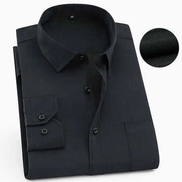 Plus Large Size 8XL 7XL Men's Fashion Casual Long Sleeved Shirt Slim Fit Male Social Business Dress Shirt Brand Men Clothing