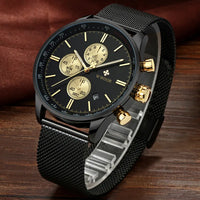WWOOR Full Steel Fashion Quartz Watches Mens 2022 Top Luxury Multifunction Sport Business Male Wristwatch Waterproof Chronograph