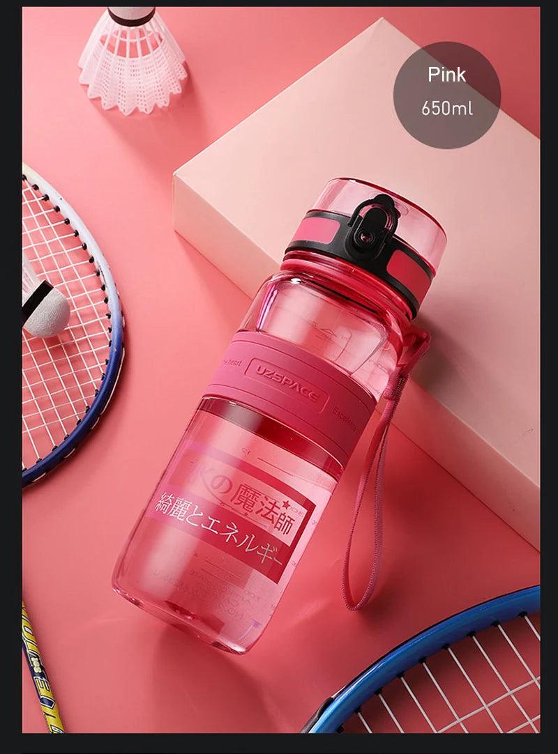 500/1000ml Sports Water Bottles BPA Free Portable Leakproof Shaker Outdoor Tour Gym Drink Bottle Eco-friendly Plastic Coffee Cup